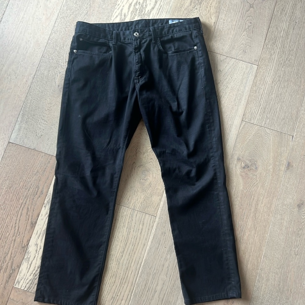 Bonobos Italian brushed 5 pocket black pants/jeans. Size 36/32 slim. Super soft. - Picture 5 of 10